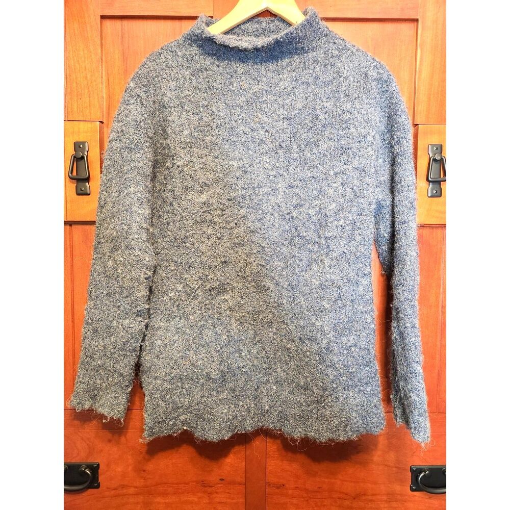 Harry and David's Northwest Express Wool & Alpaca Gray High Neck Sweater Size M